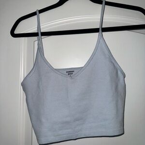 Aritzia Sunday Best Light Blue Women's Crop Top